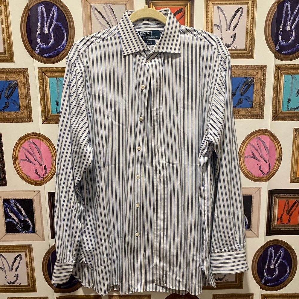 Ralph Lauren blue striped button down